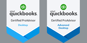 We are Certified QuickBooks ProAdvisors and QuickBooks Advanced ProAdvisors